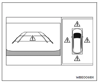 Nissan Ariya. Limitaciones del sistema de monitor inteligente Around View