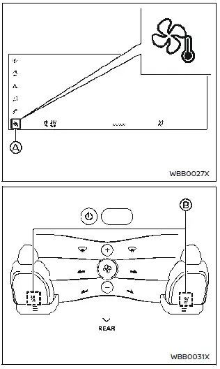 Nissan Ariya. Asientos con control climático