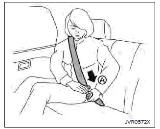 Nissan Ariya. Cinturón de seguridad de tipo de tres puntos con retractor