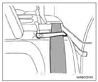 Nissan Ariya. Cinturón de seguridad de tipo de tres puntos con retractor