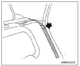 Nissan Ariya. Cinturón de seguridad de tipo de tres puntos con retractor