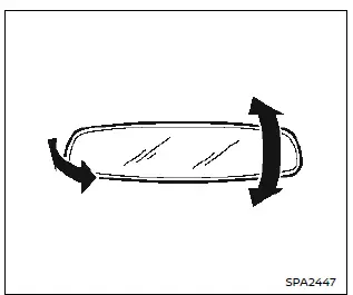 Nissan Ariya. Espejo retrovisor interior