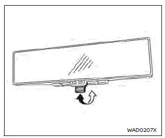 Nissan Ariya. Espejo retrovisor interior