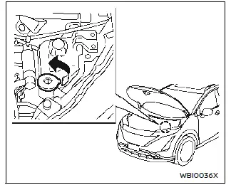 Nissan Ariya. Fluido para limpiaparabrisas