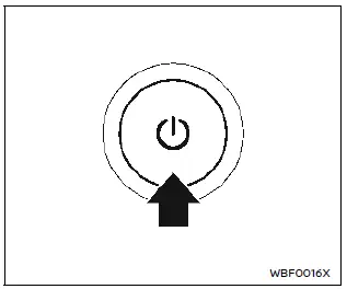 Nissan Ariya. Funcionamiento del botón de encendido