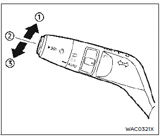 Nissan Ariya. Interruptor de faros