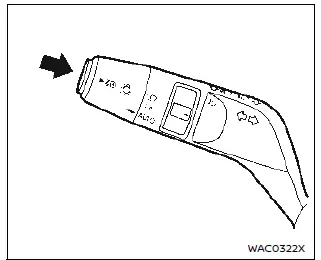 Nissan Ariya. Interruptor de faros