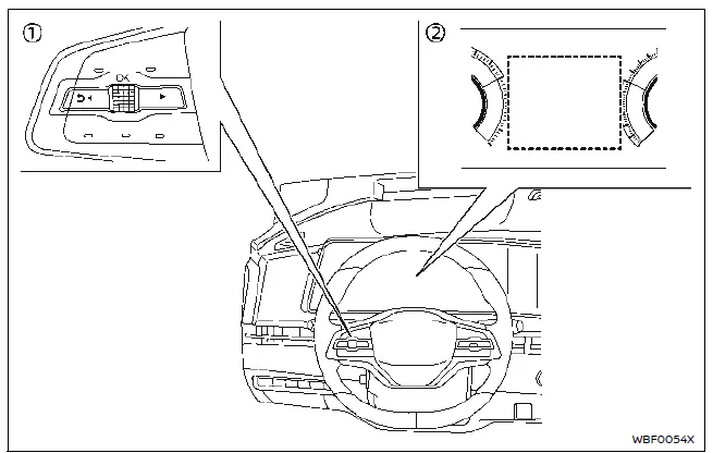 Nissan Ariya. Cómo habilitar/inhabilitar el sistema de Monitor inteligente de Alerta al Conductor
