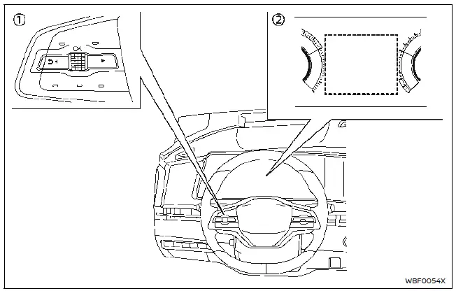 Nissan Ariya. Cómo habilitar/inhabilitar el sistema TSR