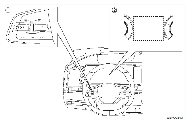 Nissan Ariya. Cómo habilitar/inhabilitar el sistema sonar